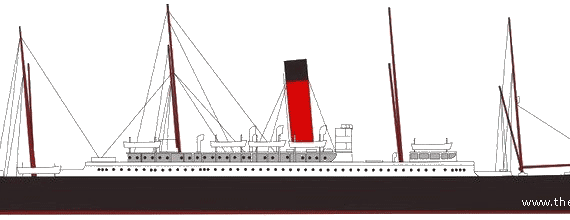 Корабль RMS Carpathia [Ocean Liner] (1903) - чертежи, габариты, рисунки
